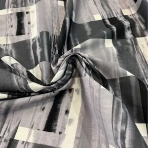 Algodón 100% estampado blanco y negro