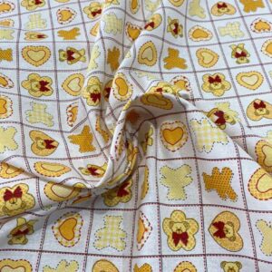 Algodón 100% estampado osos