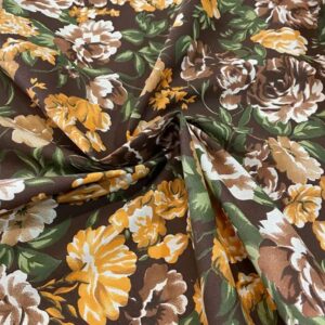 Algodón detalle flores