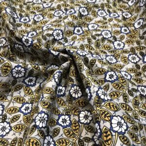 Algodón flores blancas