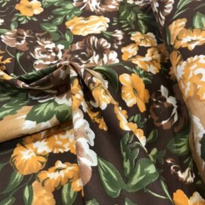 Algodón flores otoño marrones