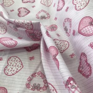 Algodón infantil corazones