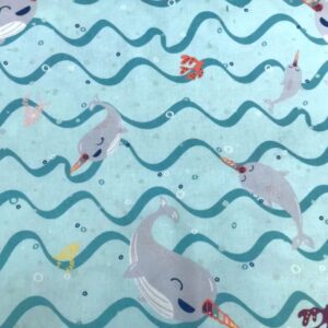 Algodón infantil delfines