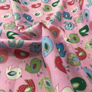 Algodón infantil pajaritos