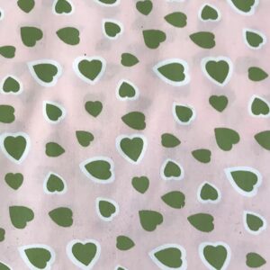 Algodón motivo corazón