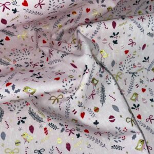 Algodón motivos navideños blanco