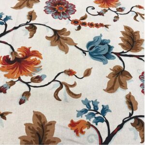 Loneta estampada flores otoño